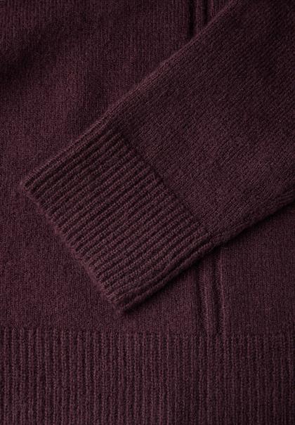 Rollkragen Sweater enigma red