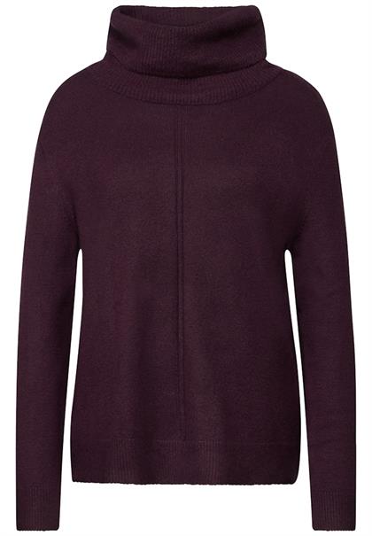 Rollkragen Sweater enigma red