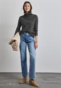 Rollkragen Sweater gravel grey mel.