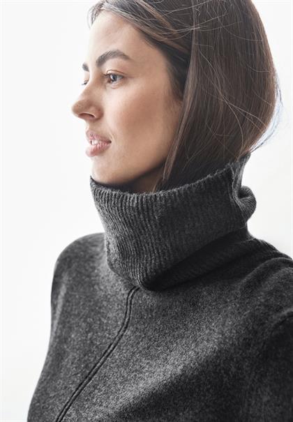 Rollkragen Sweater gravel grey mel.