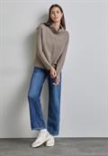 Rollkragen Sweater mocha beige mel.