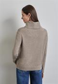 Rollkragen Sweater mocha beige mel.