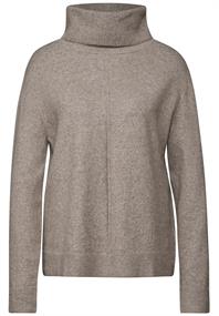 Rollkragen Sweater mocha beige mel.