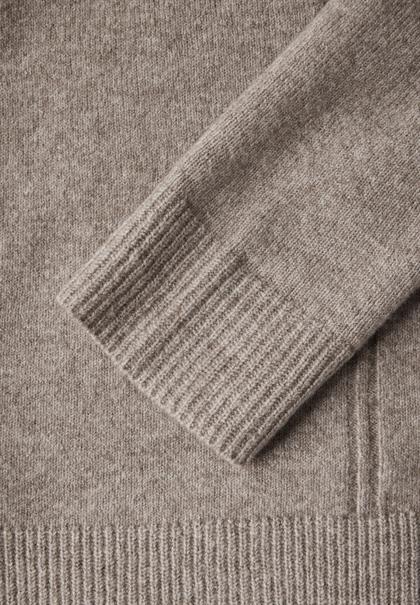 Rollkragen Sweater mocha beige mel.