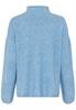 Rollkragenpullover aus einem Wollmix soft blue