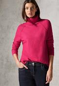 Rollkragenpullover barberry red melange