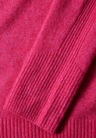 Rollkragenpullover barberry red melange
