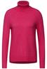Rollkragenpullover barberry red melange