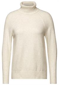 Rollkragenpullover birch white melange