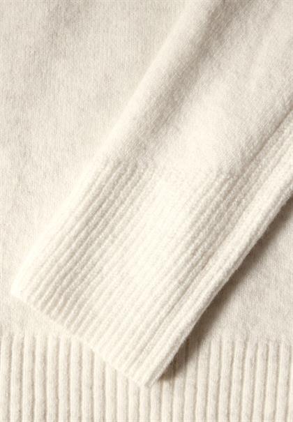 Rollkragenpullover birch white melange