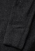 Rollkragenpullover black melange
