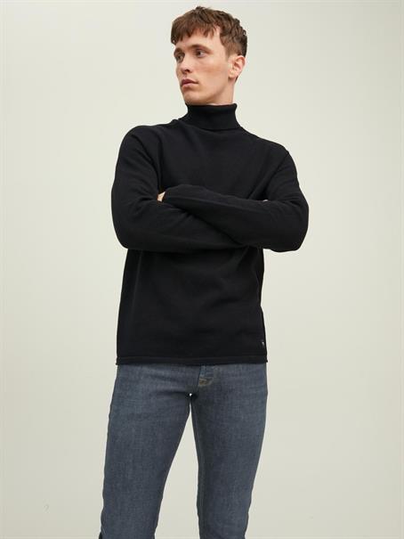 Rollkragenpullover black