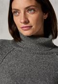 Rollkragenpullover flint grey melange