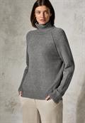 Rollkragenpullover flint grey melange