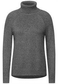 Rollkragenpullover flint grey melange