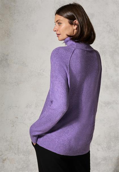 Rollkragenpullover gentle lilac melange
