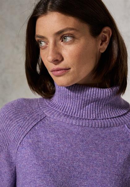 Rollkragenpullover gentle lilac melange