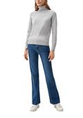 Rollkragenpullover grau