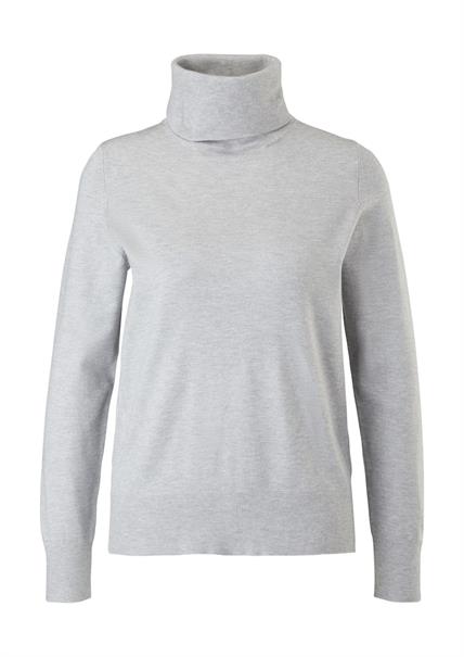 Rollkragenpullover grau