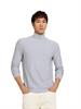 Rollkragenpullover light stone grey melange