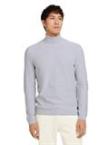 Rollkragenpullover light stone grey melange