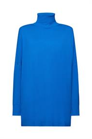 Rollkragenpullover mit Fledermausärmeln bright blue
