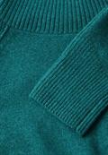 Rollkragenpullover petrol green melange