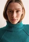 Rollkragenpullover petrol green melange