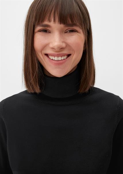 Rollkragenpullover schwarz