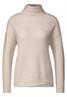 Rollkragenpullover whisper cream melange