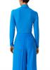 Rollkragenshirt aus weichem Modalm blau