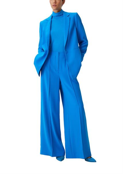 Rollkragenshirt aus weichem Modalm blau