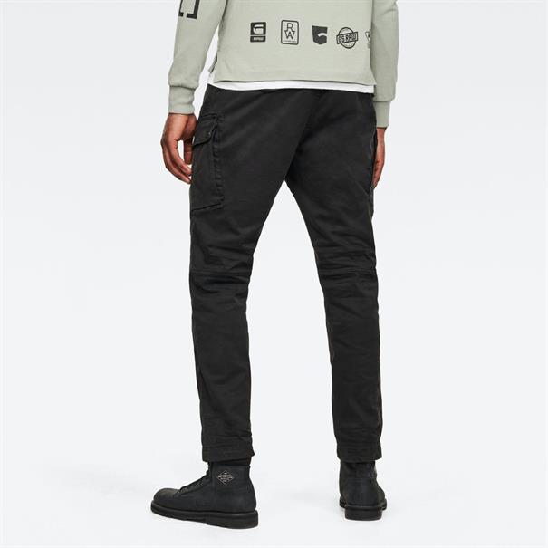 Roxic straight tapered cargo pant dk black gd