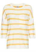 Rundhals Pullover aus Baumwolle apricot fantasy