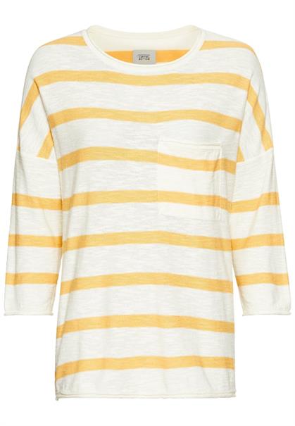 Rundhals Pullover aus Baumwolle apricot fantasy