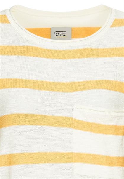 Rundhals Pullover aus Baumwolle apricot fantasy