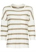 Rundhals Pullover aus Baumwolle dark straw fantasy