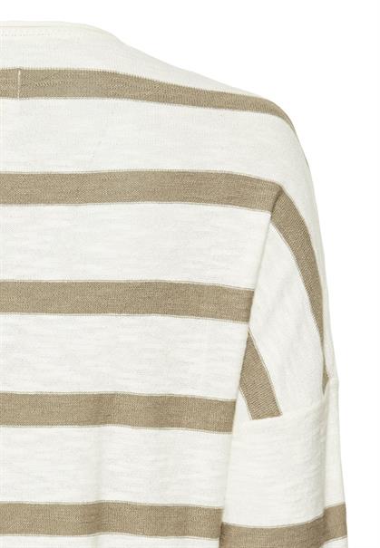 Rundhals Pullover aus Baumwolle dark straw fantasy
