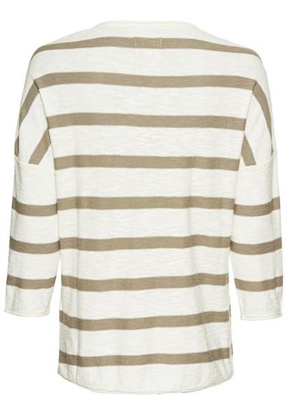 Rundhals Pullover aus Baumwolle dark straw fantasy