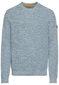 Rundhals Pullover aus Baumwolle smoke blue