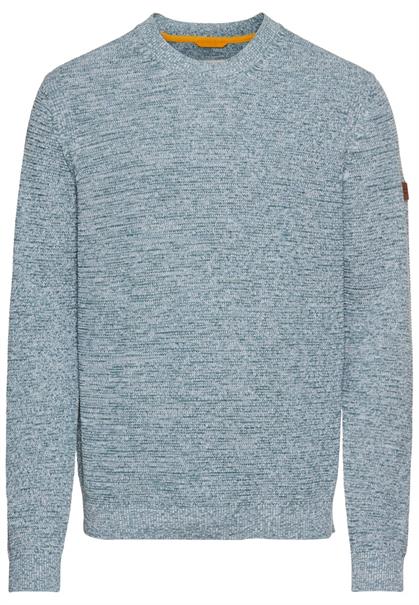 Rundhals Pullover aus Baumwolle smoke blue