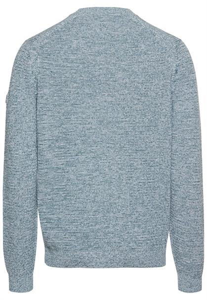 Rundhals Pullover aus Baumwolle smoke blue