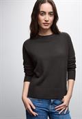 Rundhals Pullover darkest brown