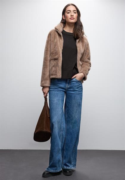 Rundhals Pullover darkest brown