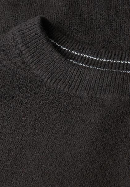 Rundhals Pullover darkest brown