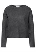 Rundhals-Pullover gravel grey mel.