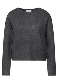 Rundhals-Pullover gravel grey mel.