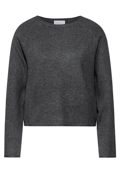 Rundhals-Pullover gravel grey mel.