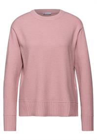 Rundhals Pullover powder pink mel.
