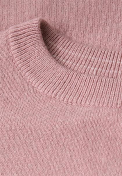 Rundhals Pullover powder pink mel.